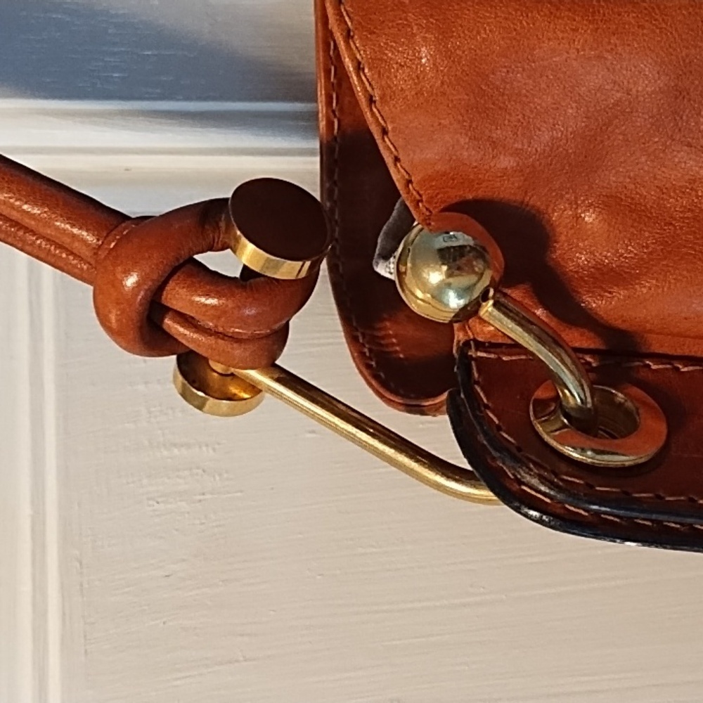 Genuine Vintage Romano Di Paolo Tan Leather Shoulder Bag - Picture 3 of 13